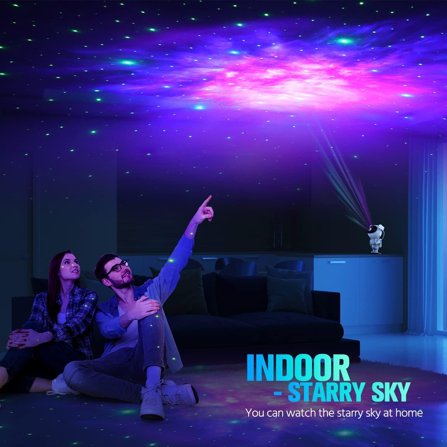 HOME Night Light Astronaut Galaxy Star Projector