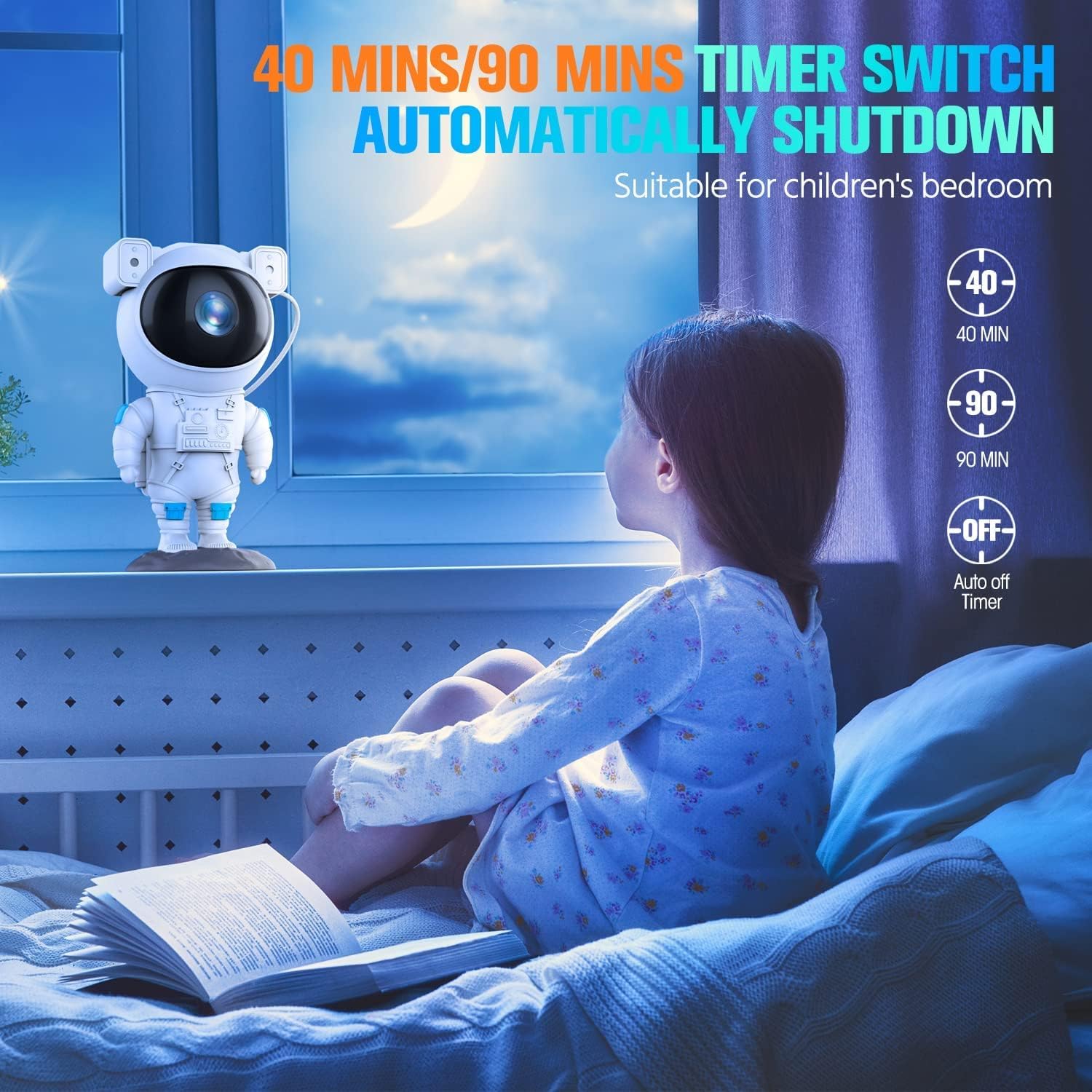 HOME Night Light Astronaut Galaxy Star Projector