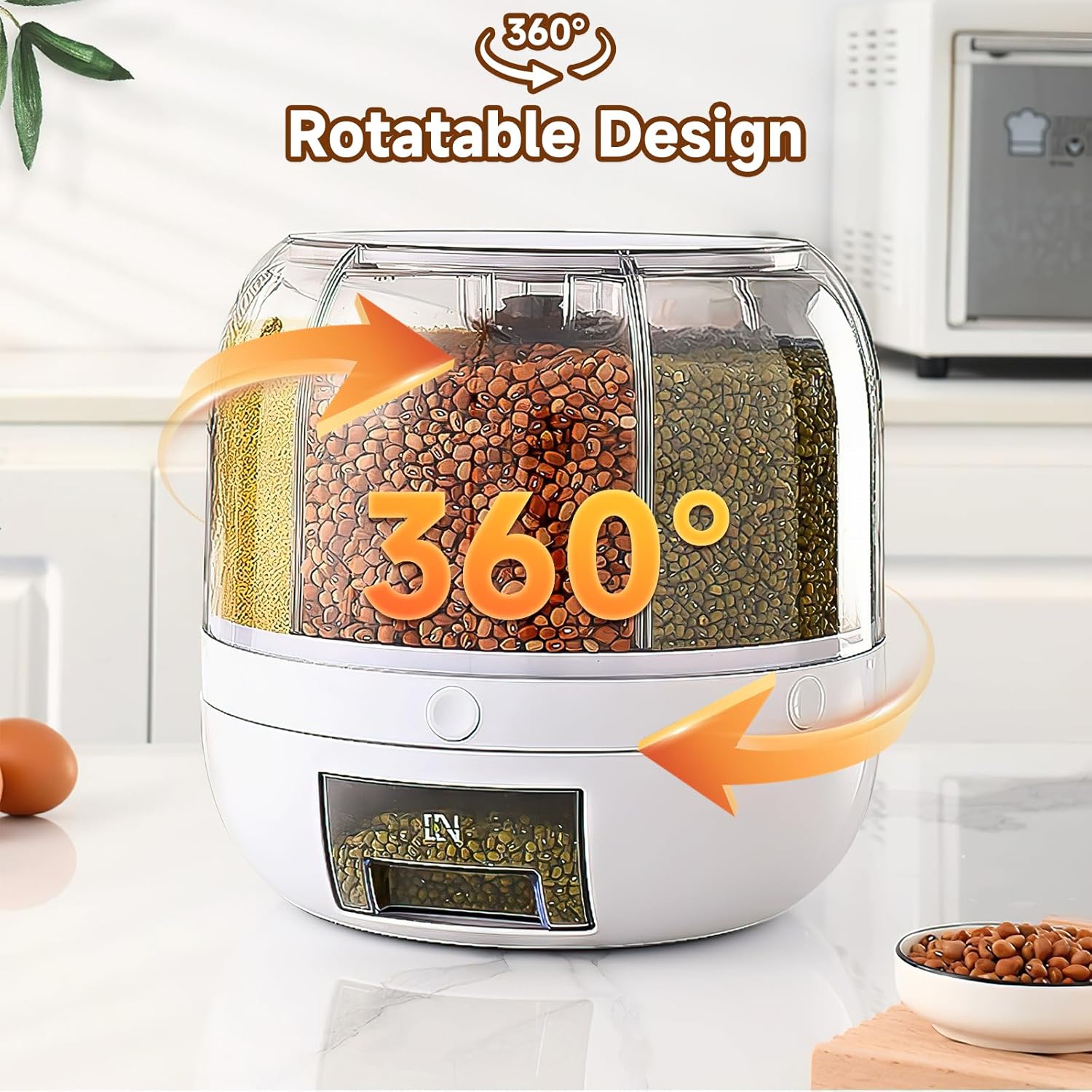 TOUCH SHARK Grain Storage Container Dispenser