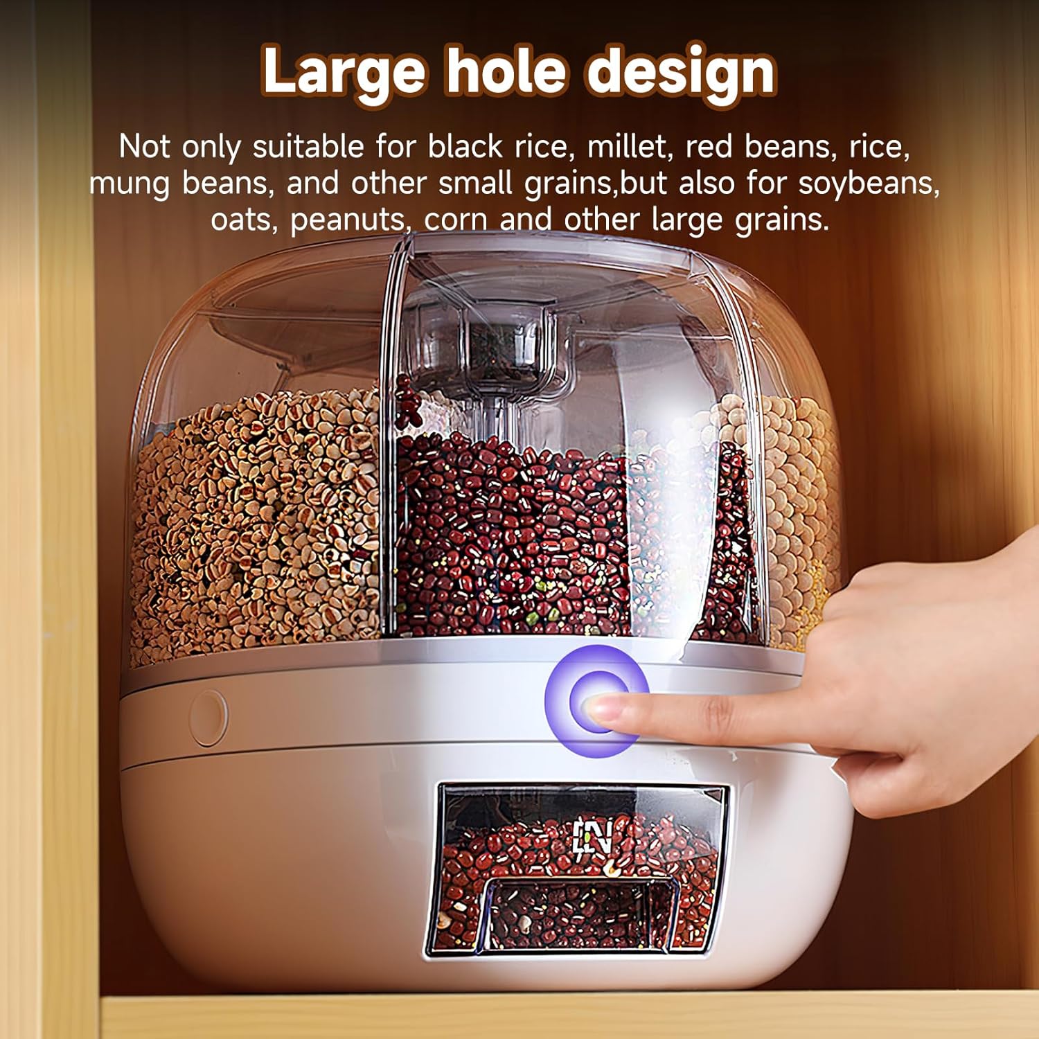 TOUCH SHARK Grain Storage Container Dispenser